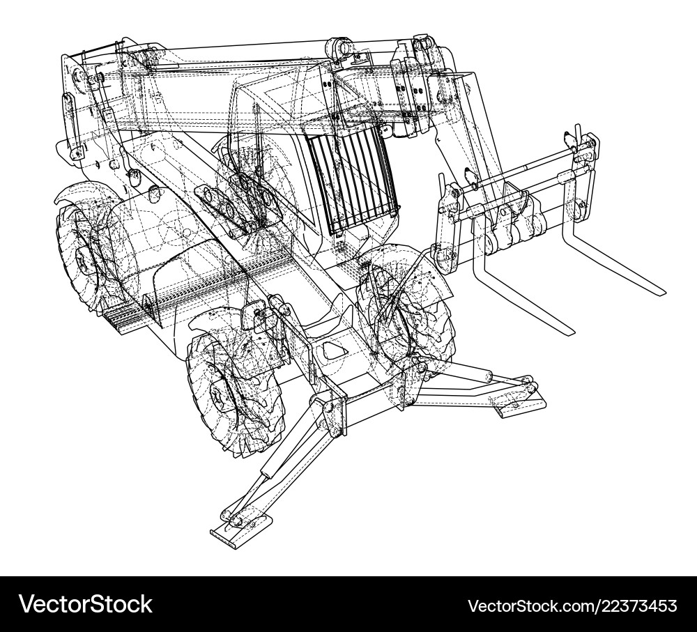 Forklift concept Royalty Free Vector Image - VectorStock