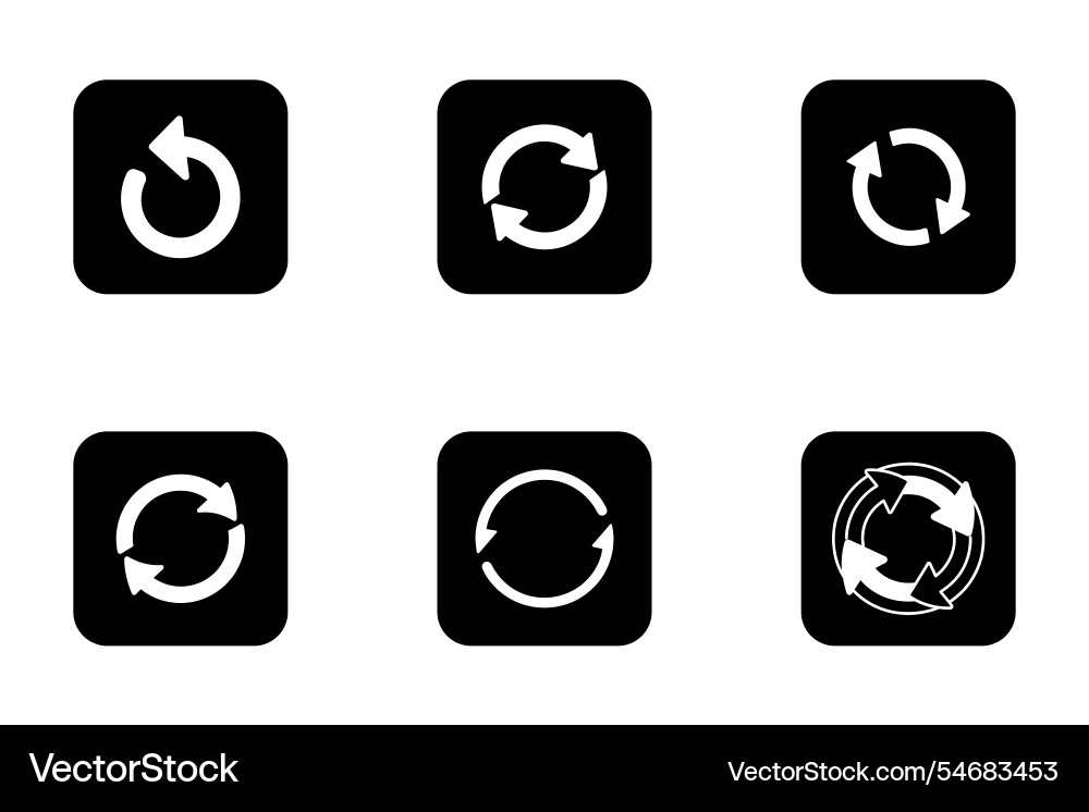 Reload icon bundle set in style Reload icon bundle set in style vector image