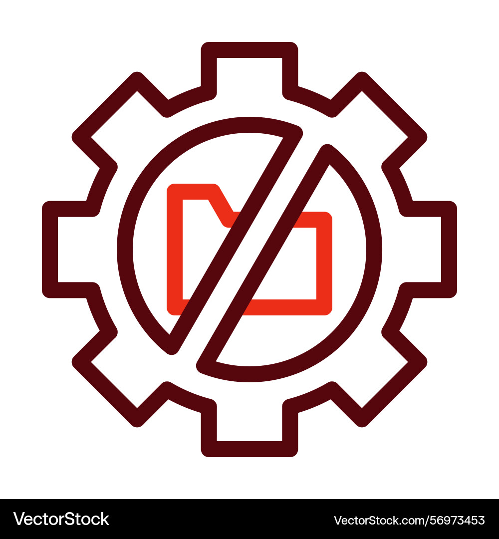 Restriction of processing thick line two color Vector Image