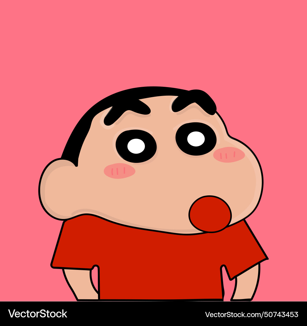 Shinchan cute character Shinchan cute character vector image