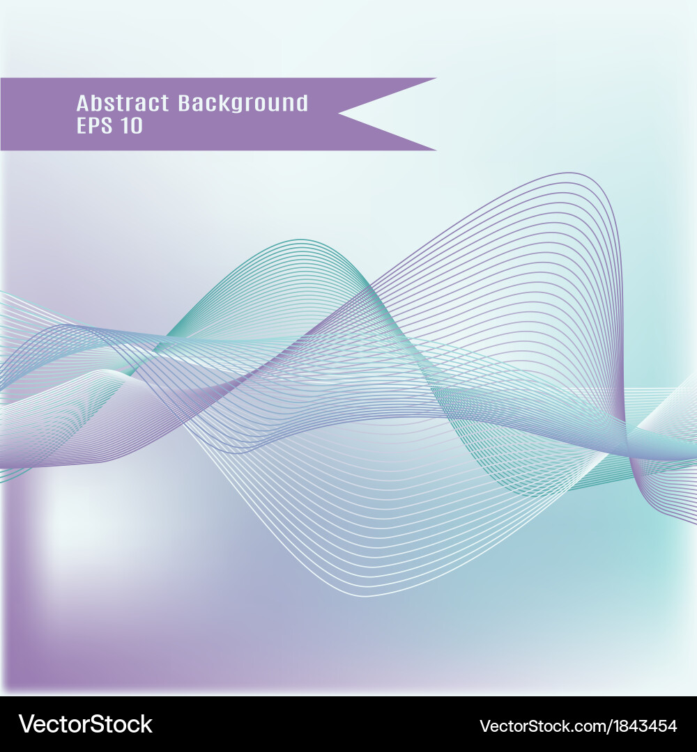 Abstract background with curves and gradients Vector Image