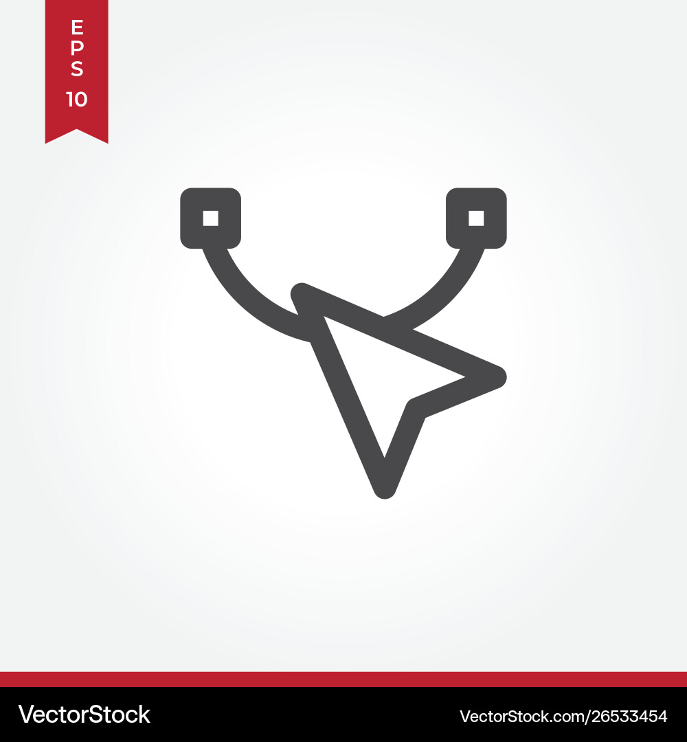 Cursor icon in modern style for web site Cursor icon in modern style for web site vector image