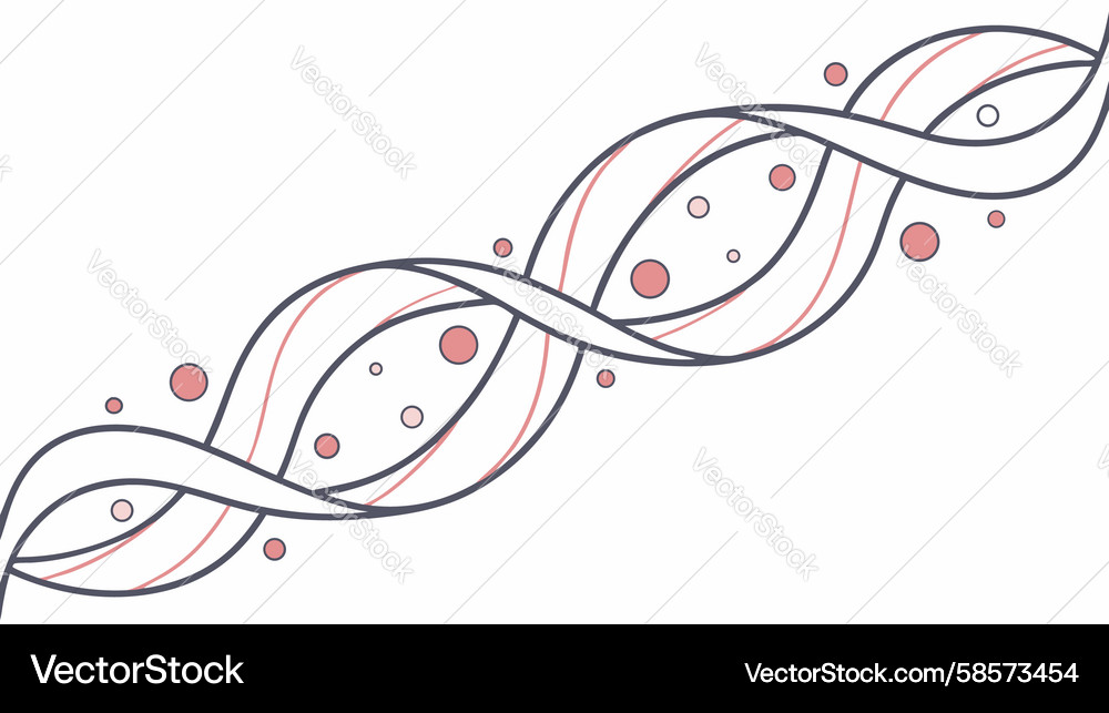 Dynamic Ribbon with Dots Vector Image