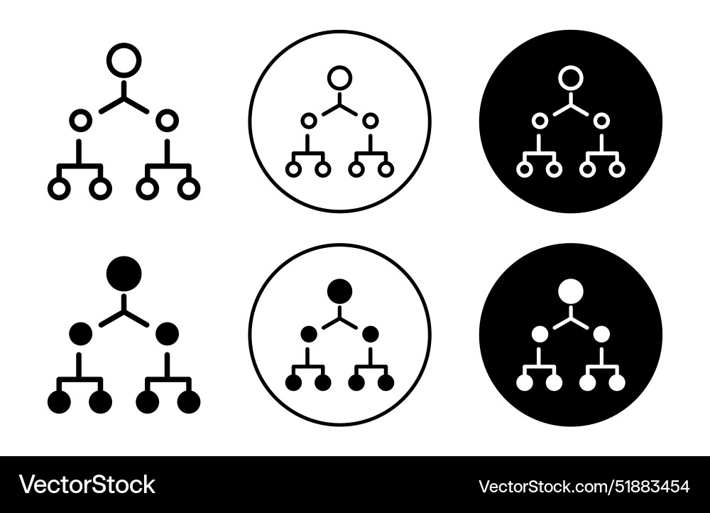 Hierarchical structure icon vector image