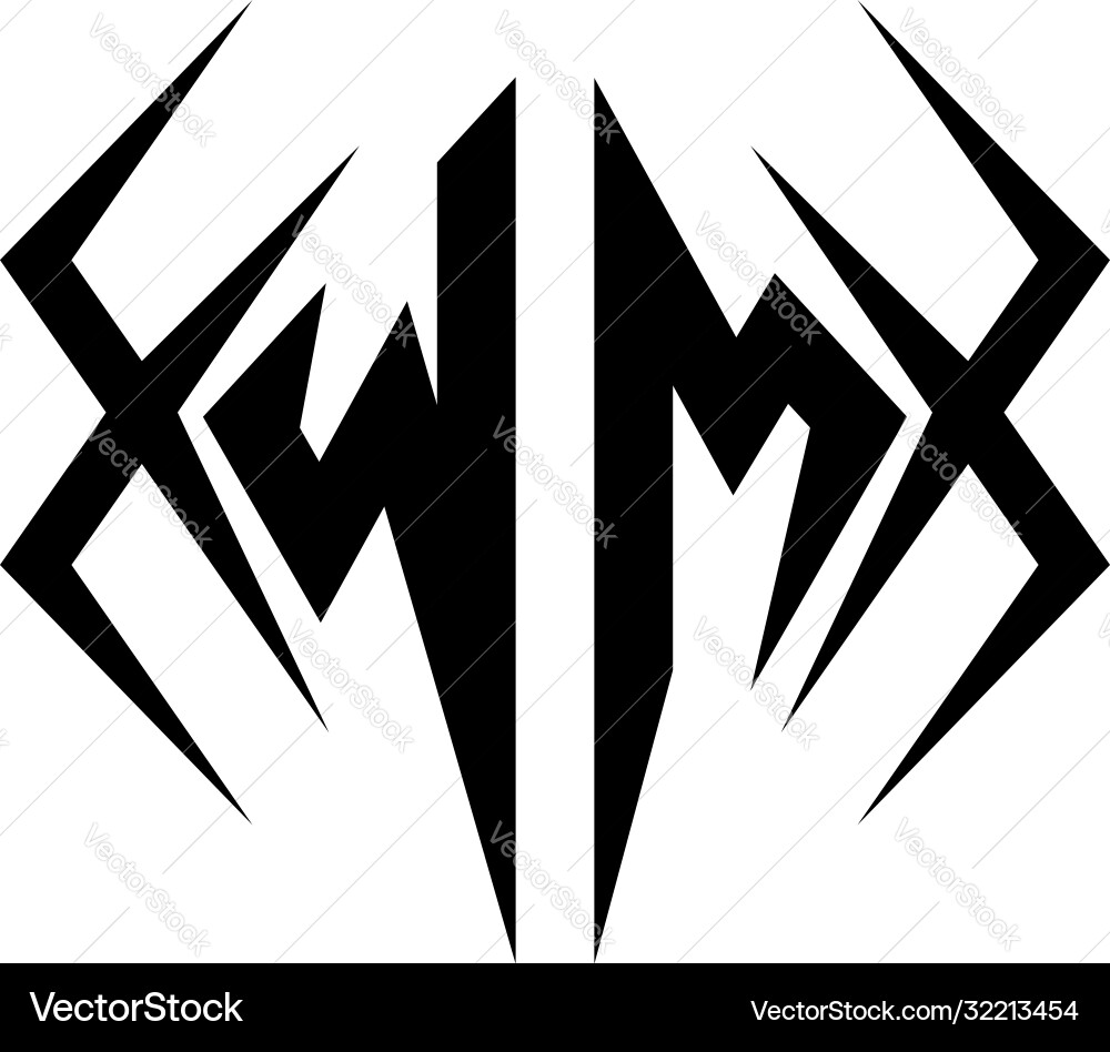 Initial wm logo design with cool style Initial wm logo design with cool style Vector Image