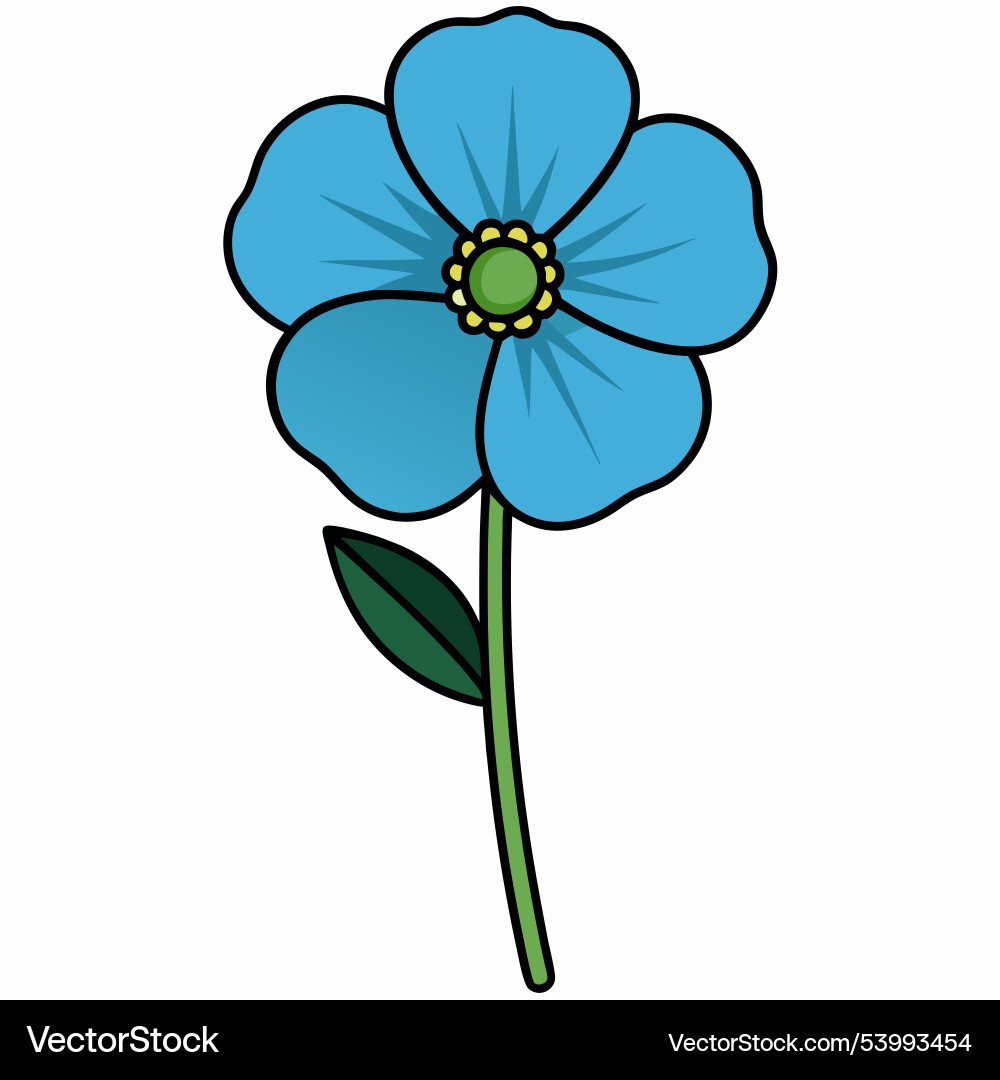 Poppy flower in a row simple design isolated Poppy flower in a row simple design isolated Vector Image