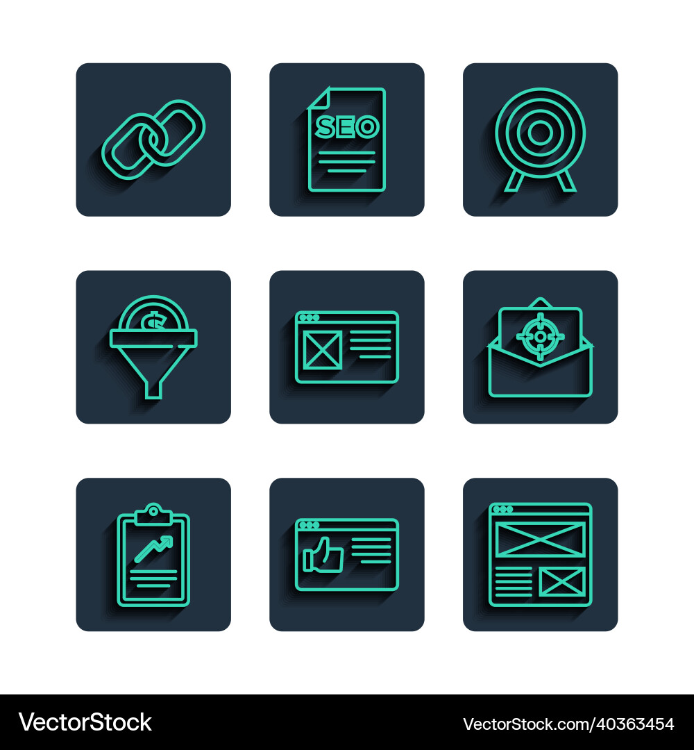 Set line clipboard with graph chart browser Set line clipboard with graph chart browser vector image