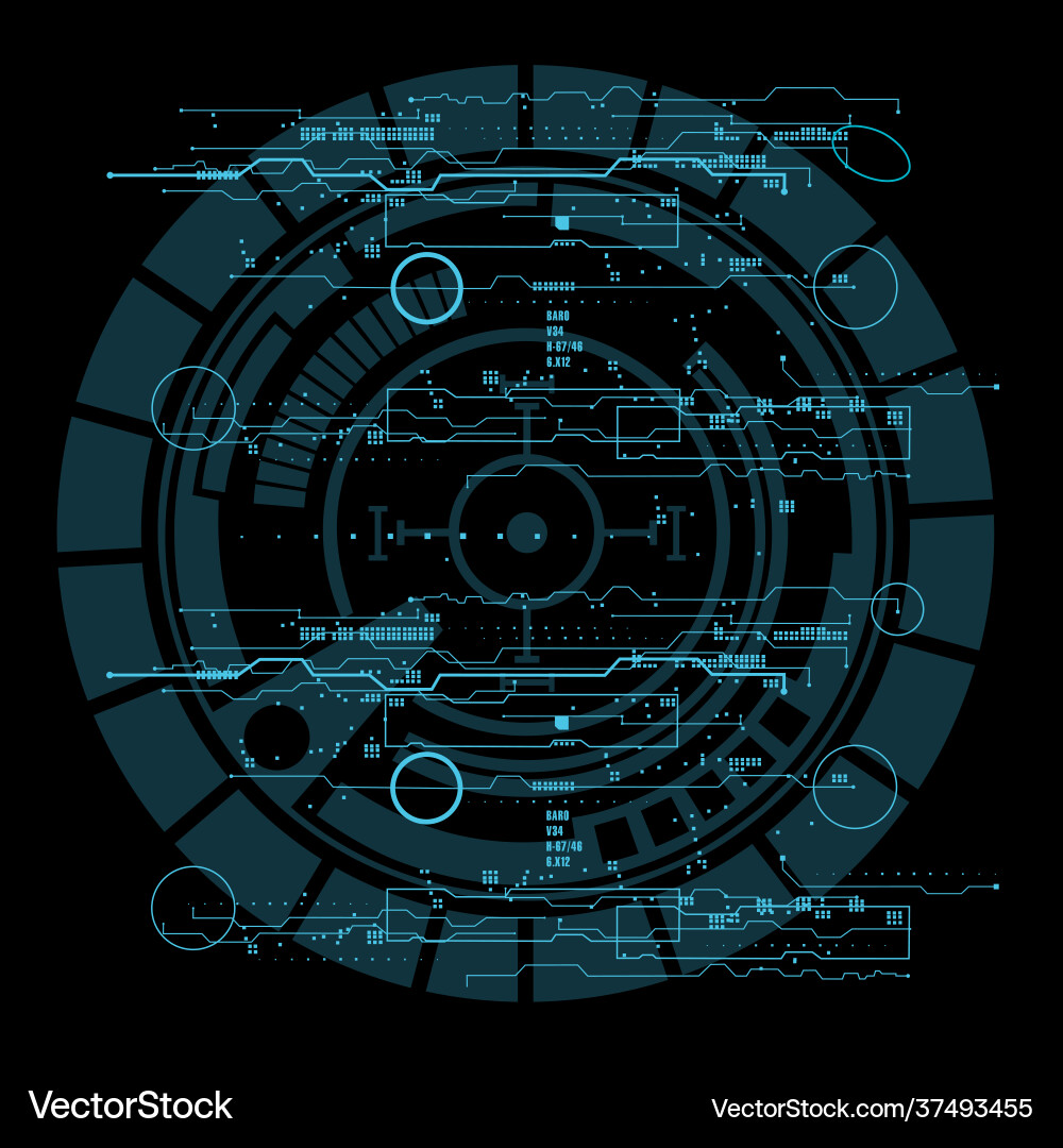 Background with futuristic user interface design Background with futuristic user interface design vector image