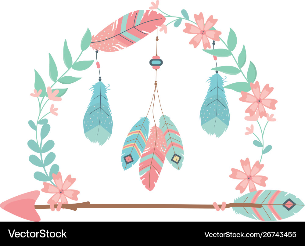 Isolated boho arrow design Vector Image