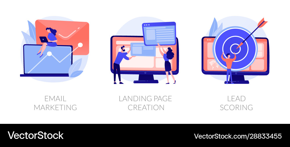 Marketing automation concept metaphors Marketing automation concept metaphors vector image