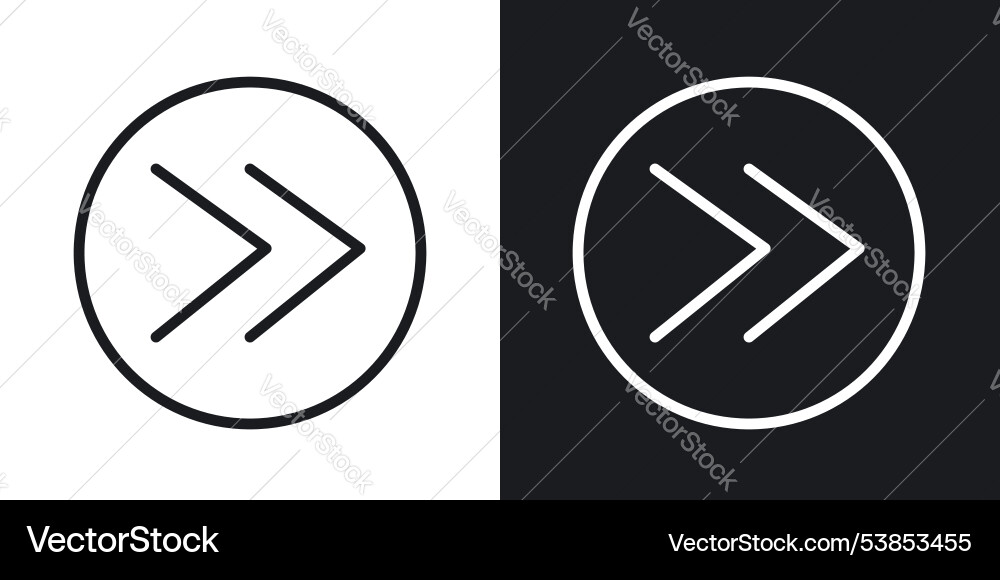 Next arrow icon set Next arrow icon set vector image