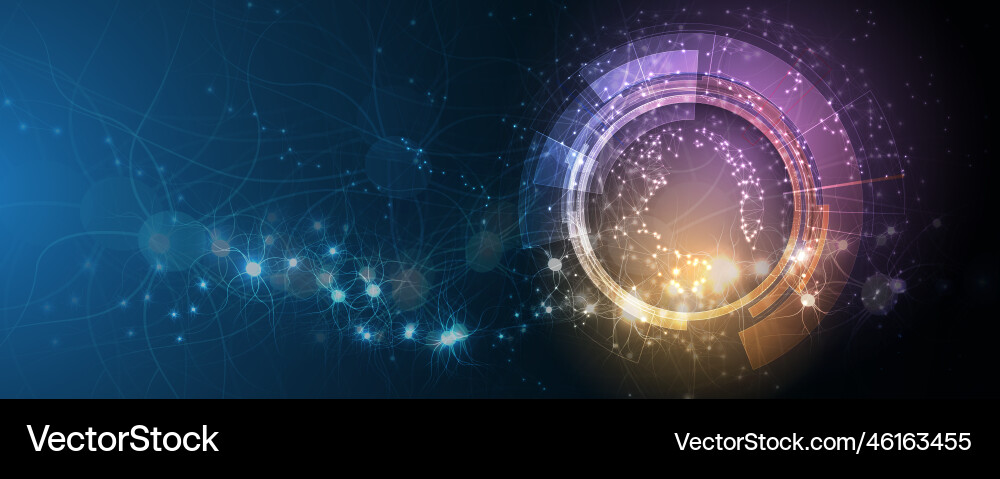Quantum processing deep learning artificial Quantum processing deep learning artificial vector image