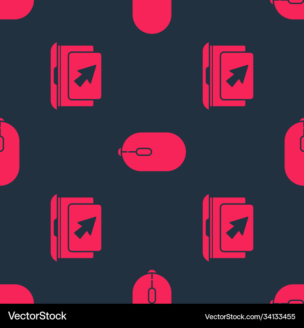 Set laptop and cursor computer mouse Set laptop and cursor computer mouse vector image