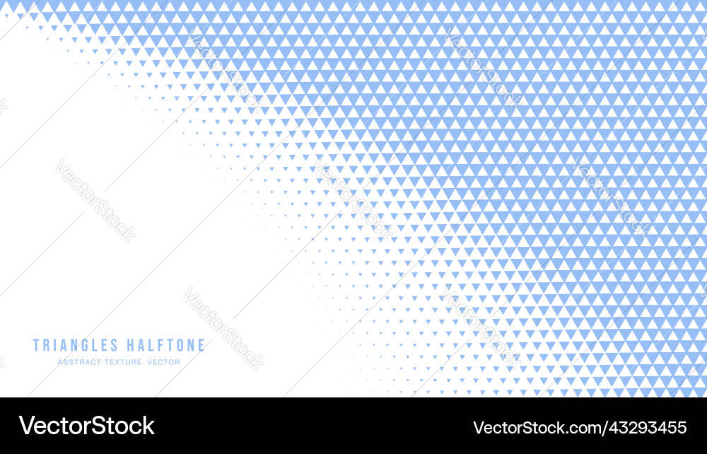Triangle halftone geometric pattern smooth bent Triangle halftone geometric pattern smooth bent vector image