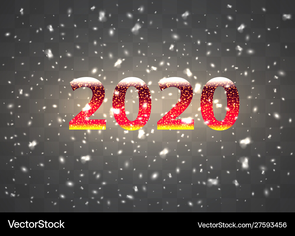 2020 snowflakes snow background christmas 2020 snowflakes snow background christmas vector image