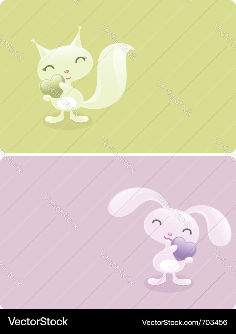 Adorable Baby Animals Vector Image