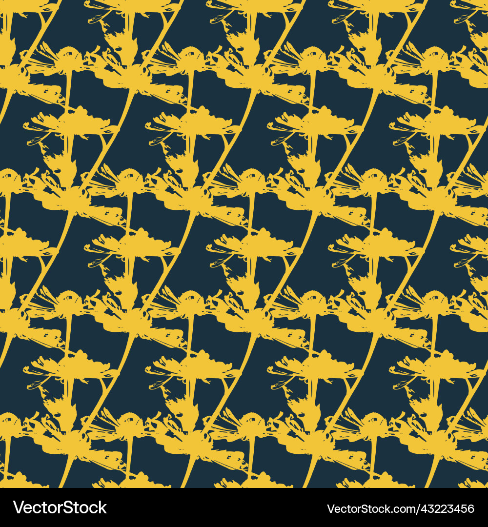 Chamomile helenium yellow flower seamless pattern Chamomile helenium yellow flower seamless pattern Vector Image