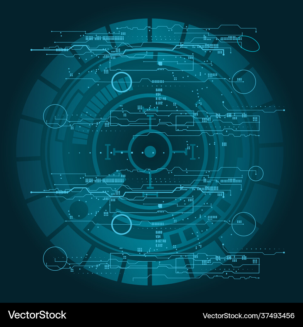 Hintergrund mit futuristischem Benutzeroberflächendesign Hintergrund mit futuristischem Benutzeroberflächendesign vektorbild