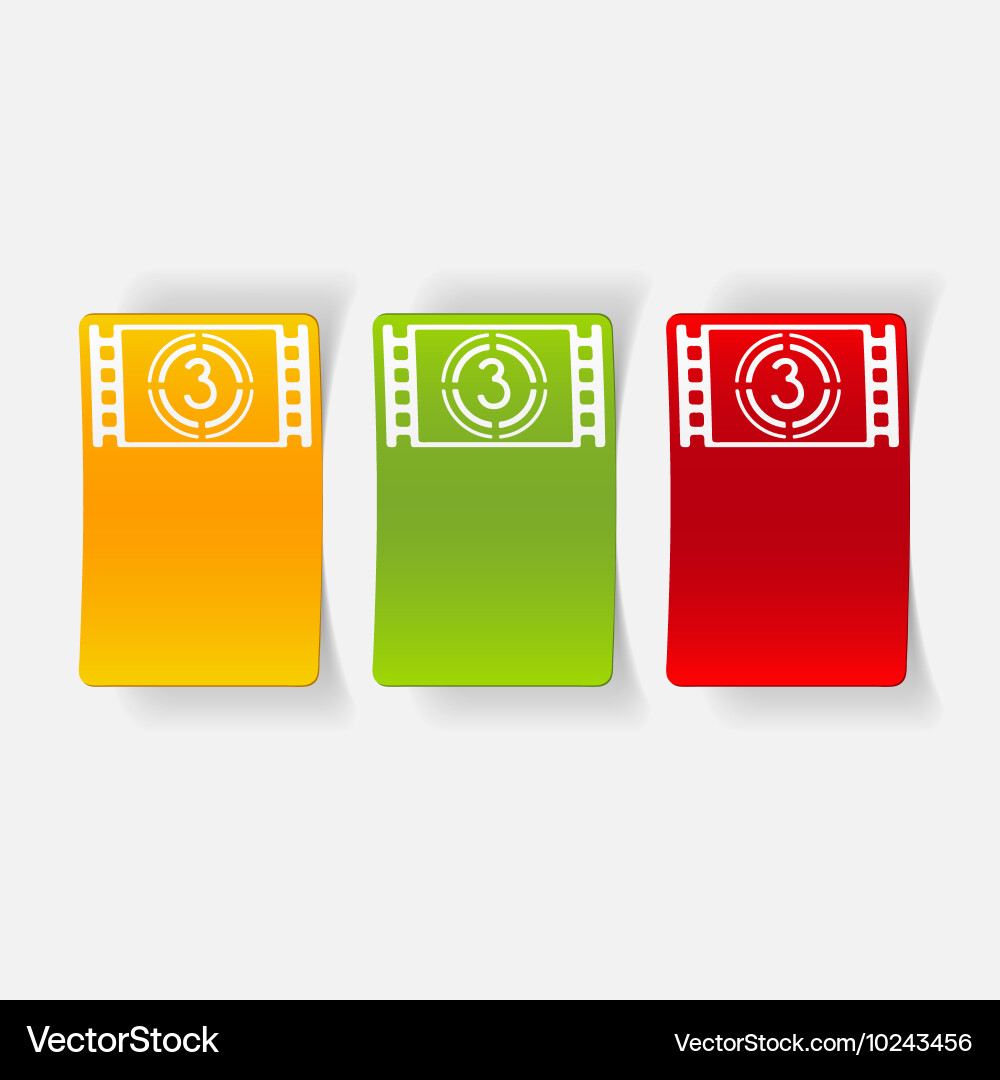 Realistic design element countdown vector image