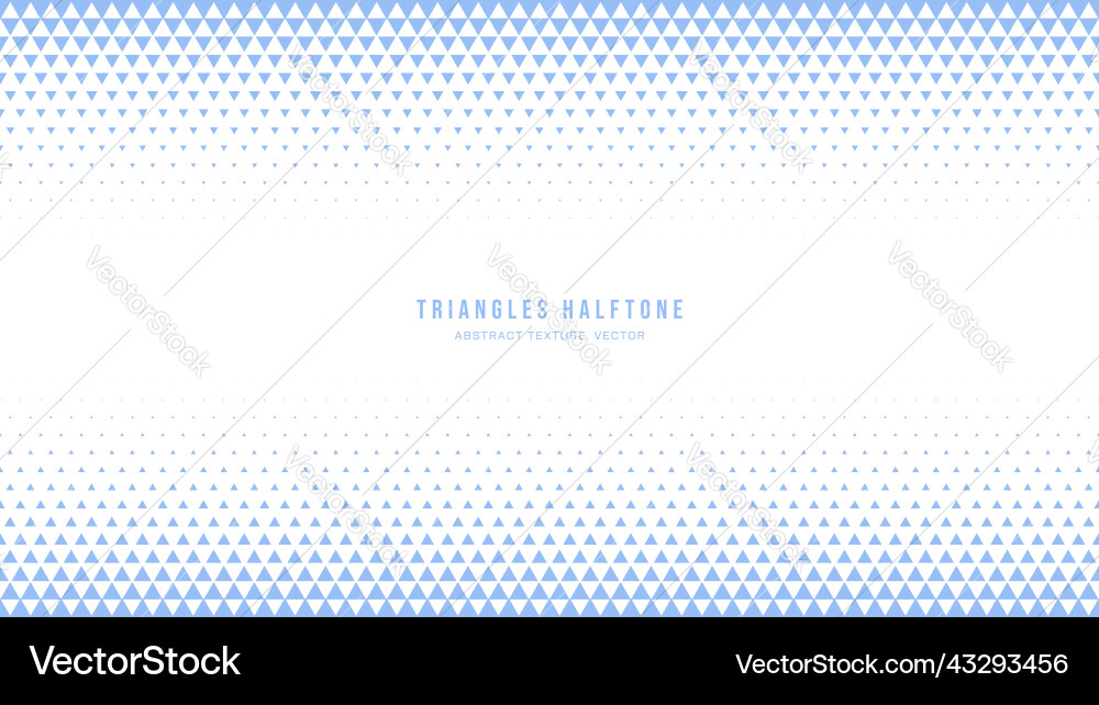 Triangle halftone geometric pattern border white Triangle halftone geometric pattern border white vector image