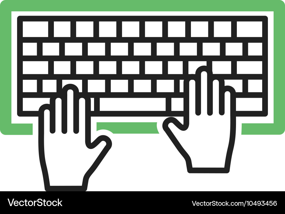 Using keyboard vector image