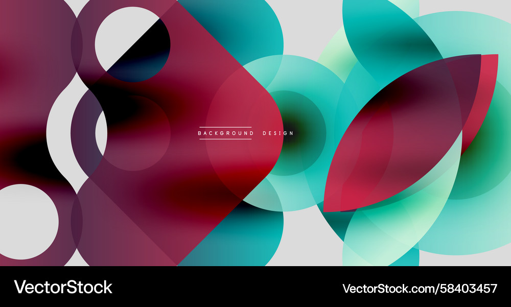 Abstract fluid shapes overlap creating vibrant Abstract fluid shapes overlap creating vibrant Vector Image