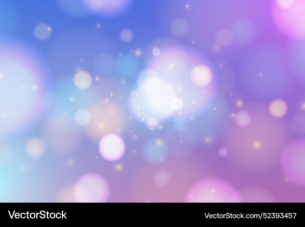 Colourful bokeh effect background vector image