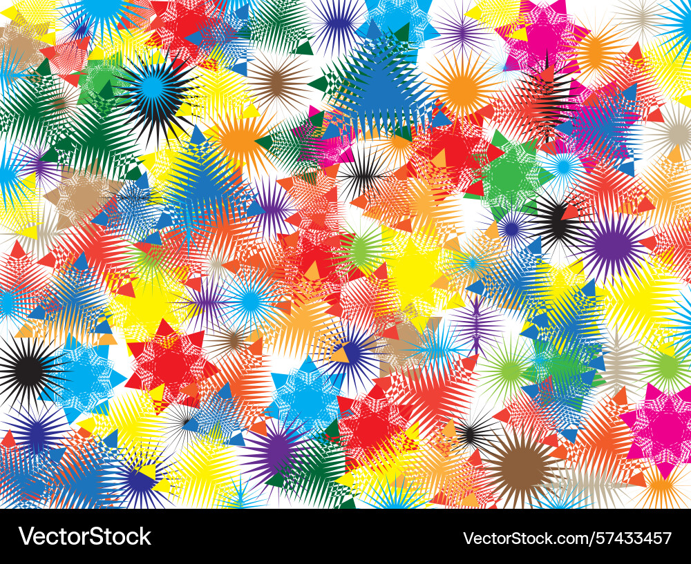 Digital with sharp star patterns Digital with sharp star patterns vector image