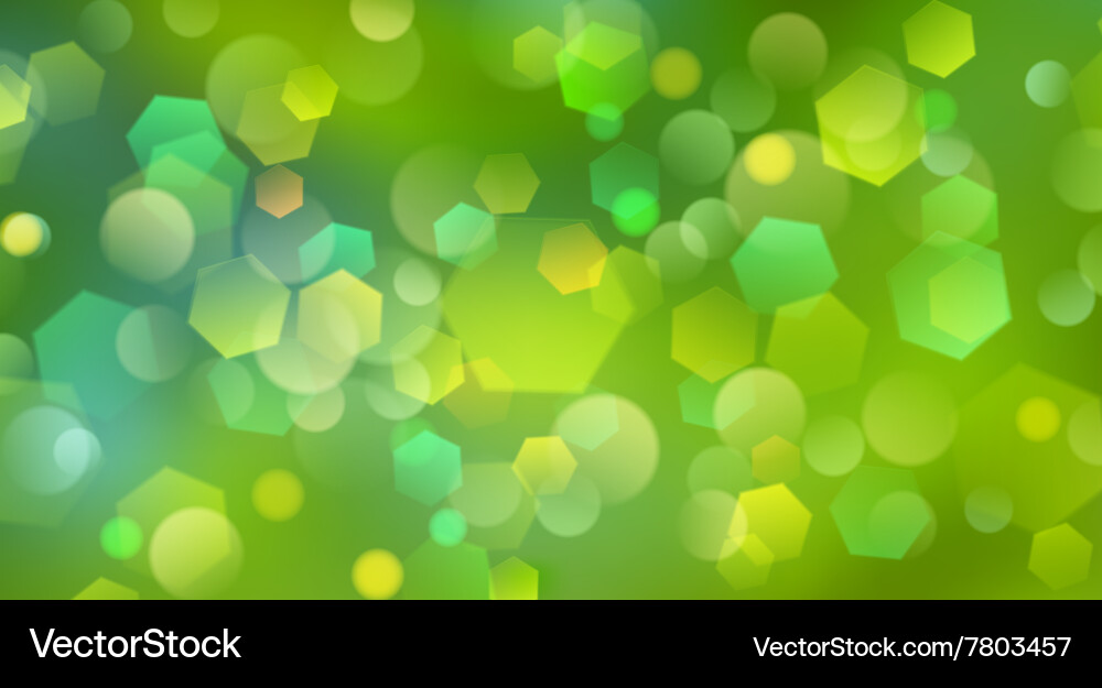 Green Bokeh Abstract Background vector image