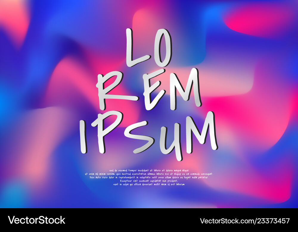 Liquid Color Gradient Background Vector Image