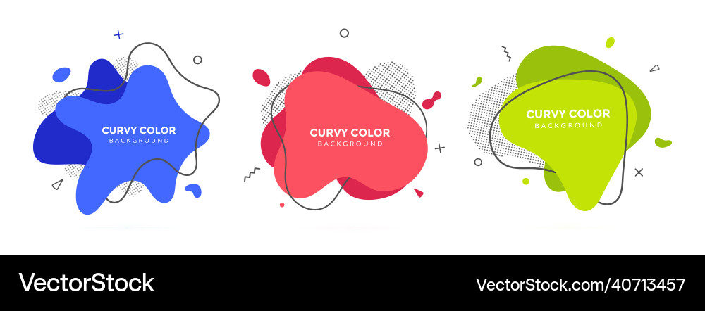 Modern liquid irregular amoeba blob shape abstract Vector Image