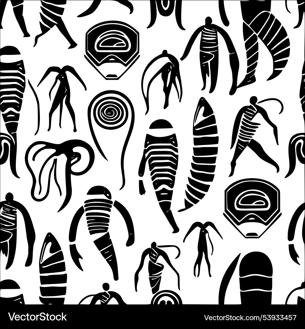 Mummy Pattern Mummy abstract pattern seamless Royalty Free Vector Image