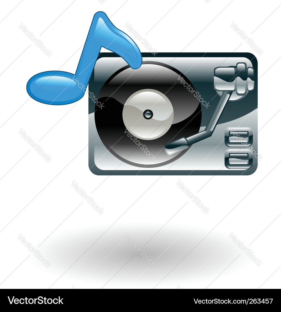 Record player Vector Image