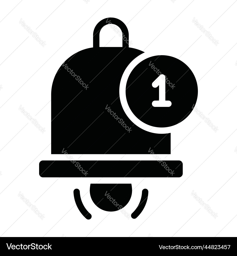 Reminder icon user interface as a simple sign Vector Image