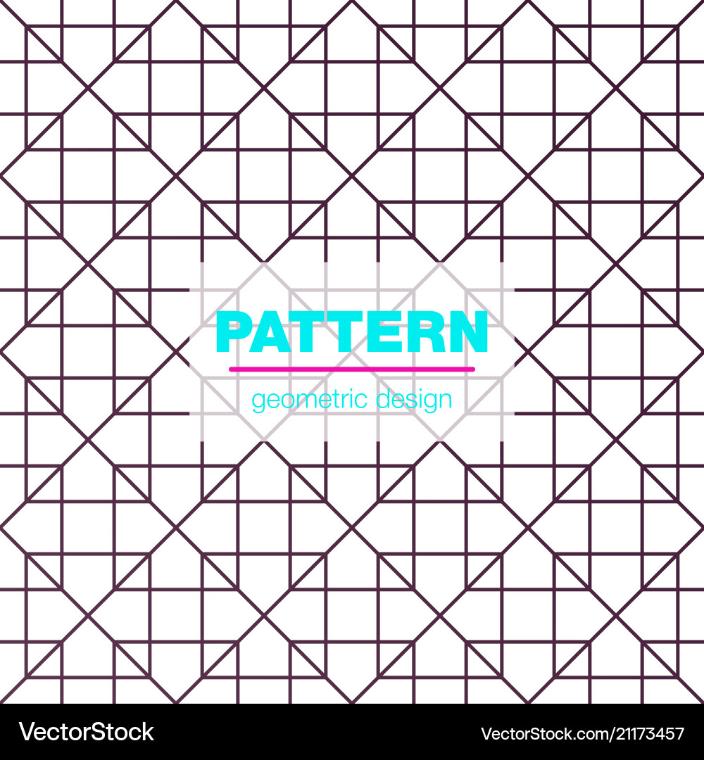 Seamless linear pattern with thin poly lines Vector Image
