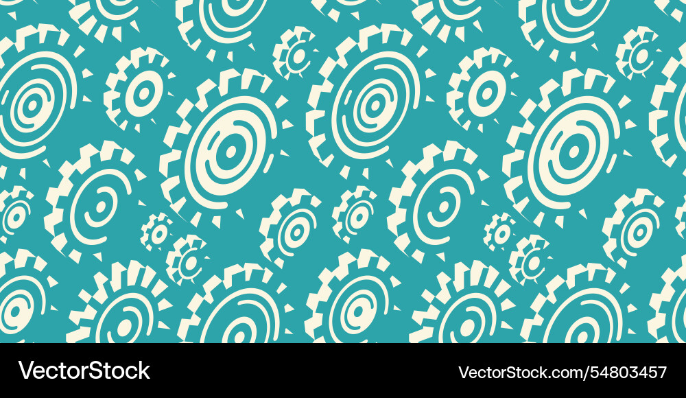 Seamless pattern gears mechanical machine parts Seamless pattern gears mechanical machine parts vector image