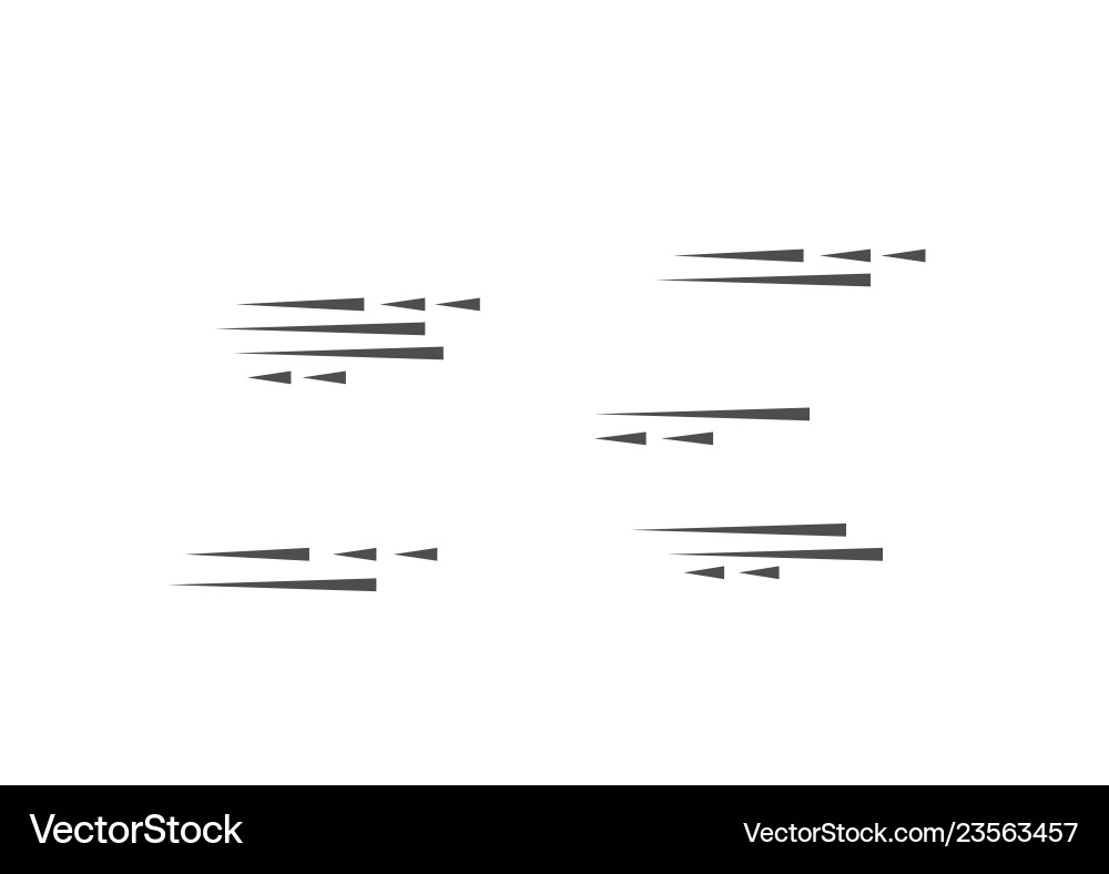 Speed lines isolated set motion effect for your Vector Image