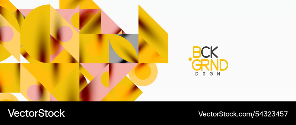 Trendy triangles lines round elements and circles Vector Image