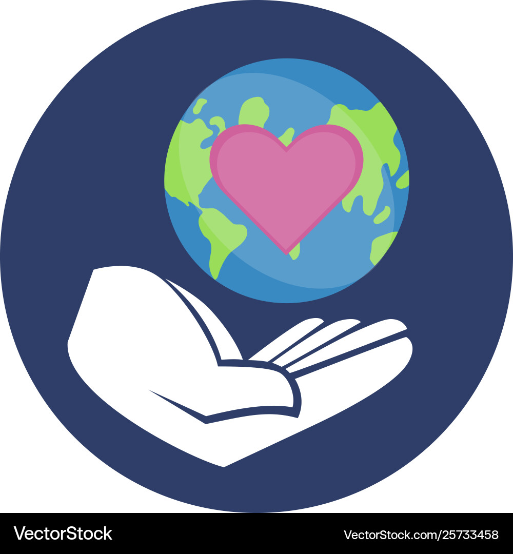 A sticker for world environment day A sticker for world environment day vector image