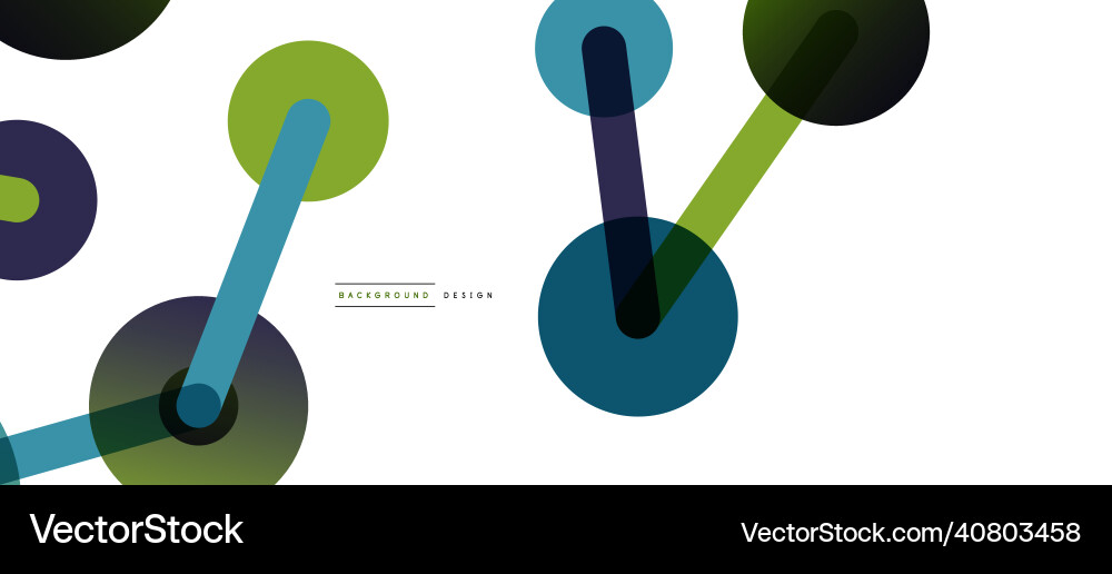 Abstract background round dots connected by lines Abstract background round dots connected by lines Vector Image