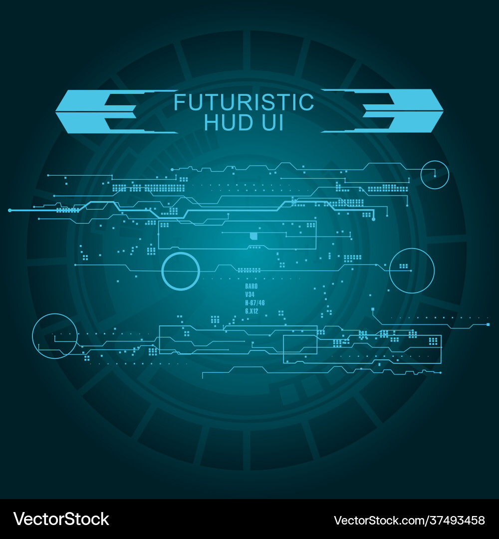Hintergrund mit futuristischem Benutzeroberflächendesign Hintergrund mit futuristischem Benutzeroberflächendesign vektorbild