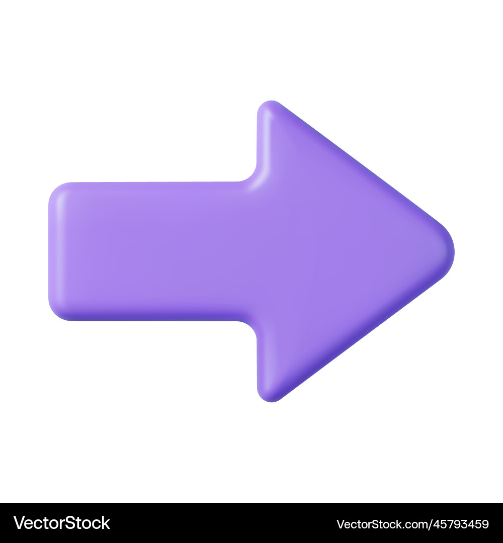 3d arrow pointer mouse cursor Vector Image