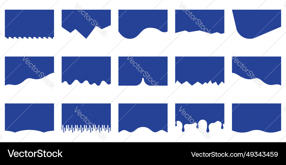 Abstract design element for top and bottom web Vector Image