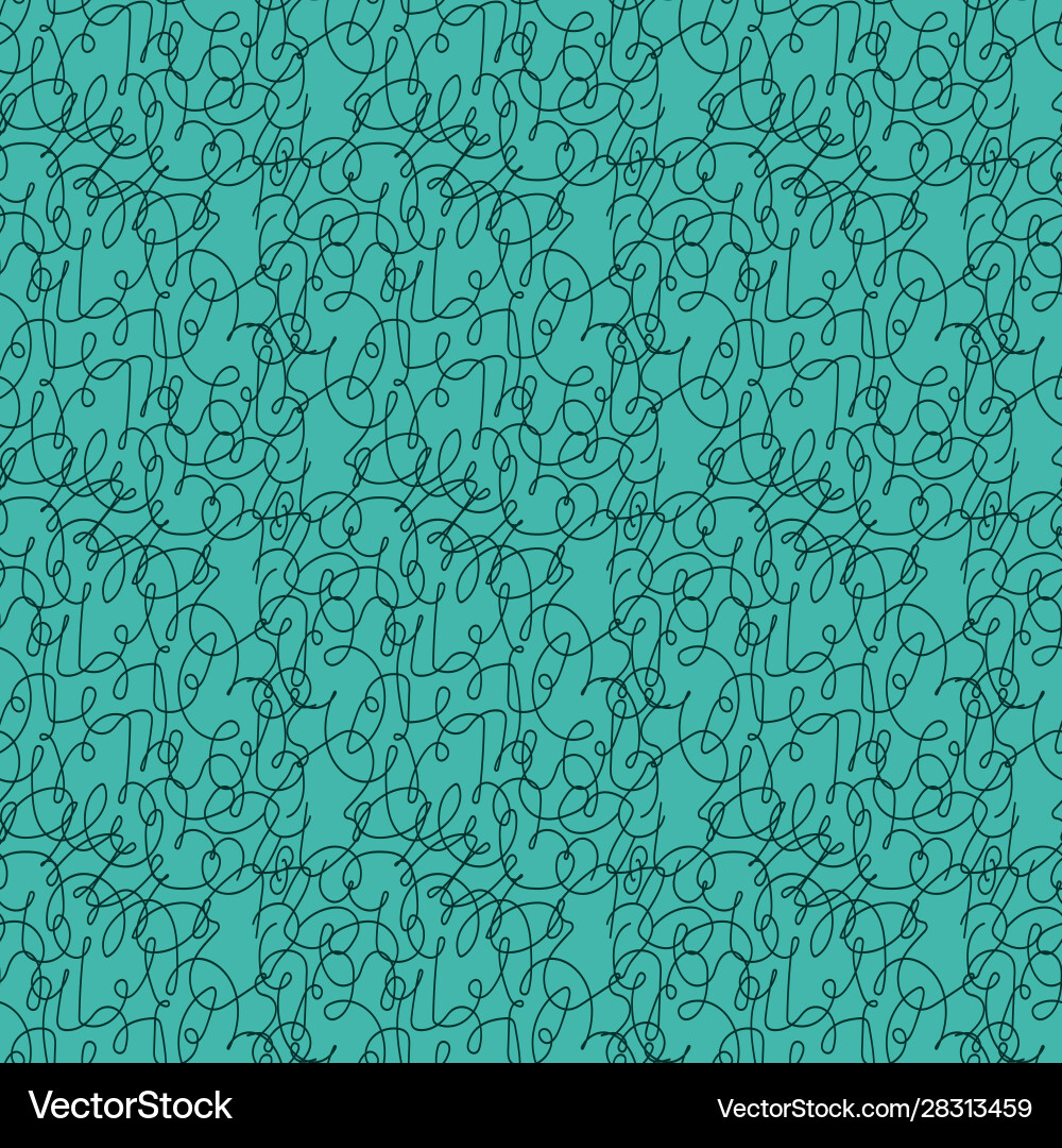 Abstract seamless pattern with chaotic lines vector image