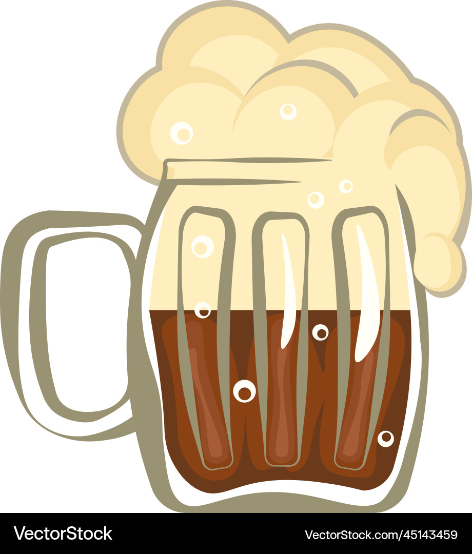 Dark Beer Icon - Oktoberfest Vector Image