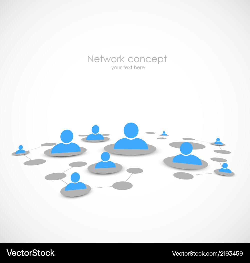 Modern Network Connection Vector Image