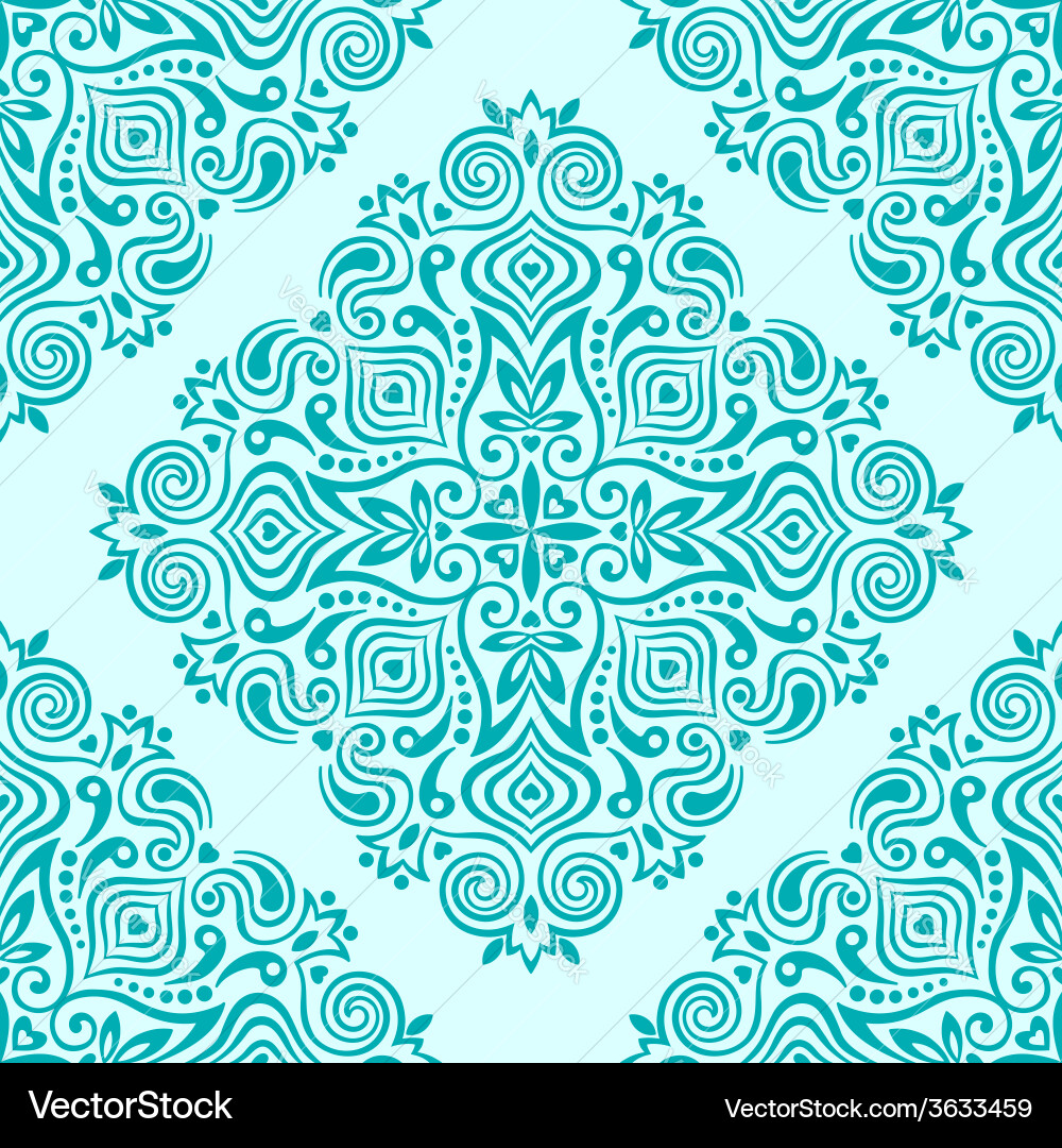 Seamless background with abstract ethnic pattern vector image