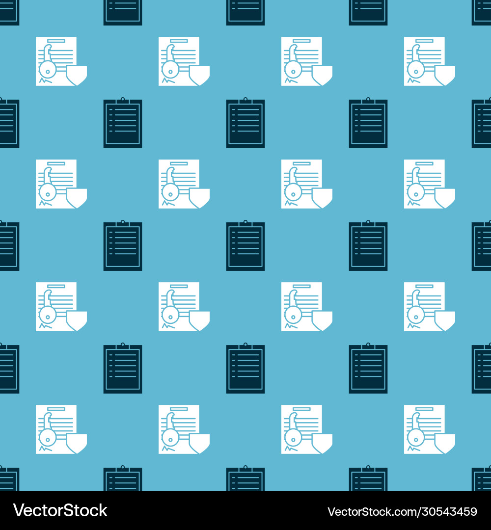 Set clipboard with checklist and document key Set clipboard with checklist and document key vector image