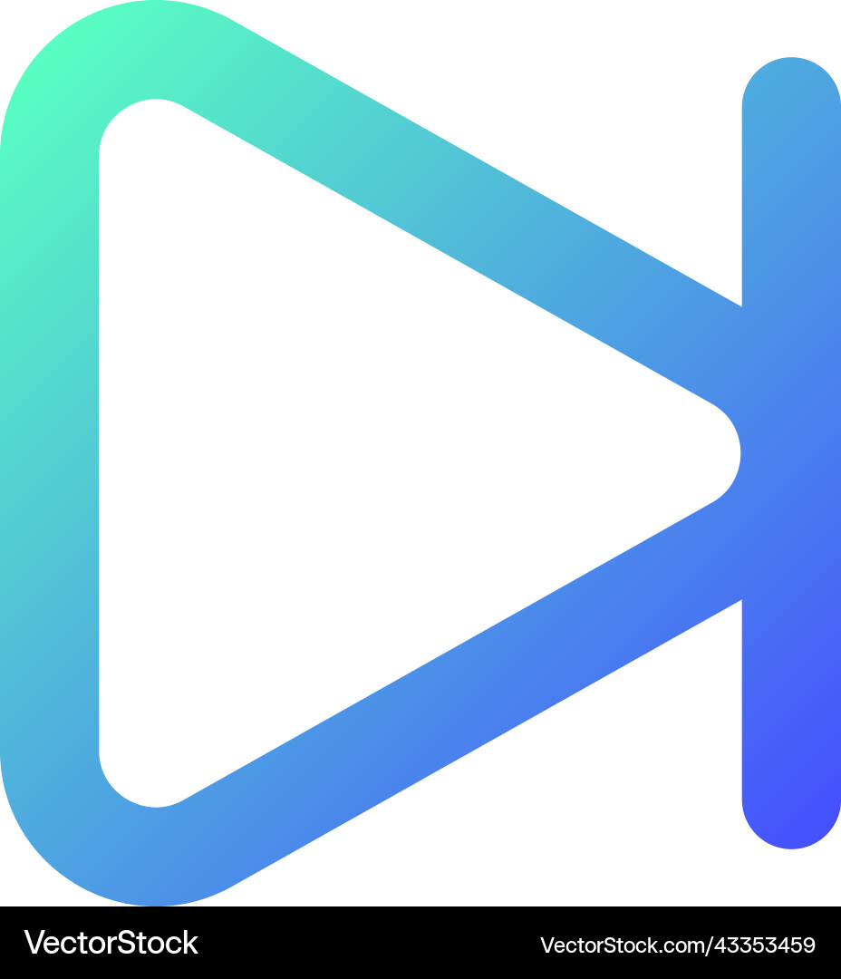 Skip next button pixel perfect gradient linear ui Skip next button pixel perfect gradient linear ui vector image