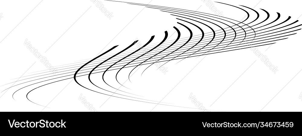 Wide rectangular format wavy waving zig-zag Wide rectangular format wavy waving zig-zag Vector Image
